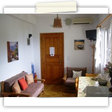 Polymnia Apartments - Living Room